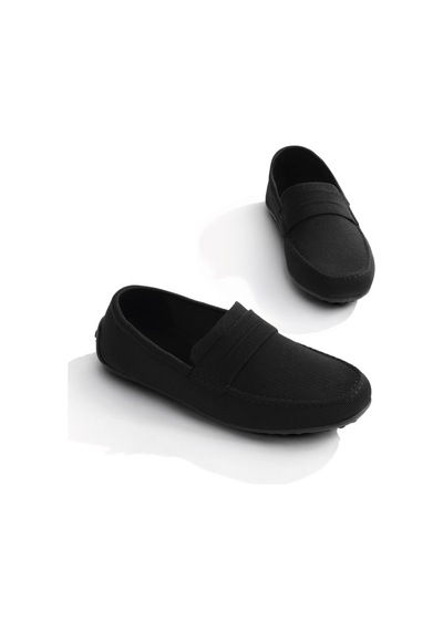 Tonny Black Klasik Bağcıksız Günlük Loafer Ayakkabı Erkek Siyah Ayakkabı Tbrock