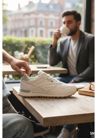 Enoch Erkek Baklava Desenli Tırtıklı Tabanlı Retro Stil Günlük Spor Ayakkabı Sneaker Beyaz Enoch Erkek Baklava Desenli Tırtıklı Tabanlı Retro Stil Günlük Spor Ayakkabı Sneaker Beyaz