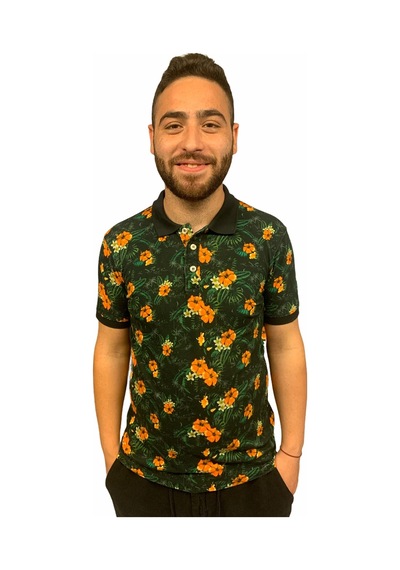 Polo Tshirt Erkek Yeşil Tshirt 20819-21 Siyah
