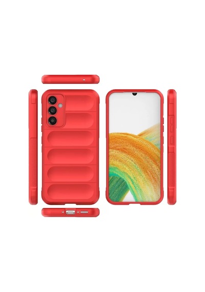 Newface Samsung Galaxy A15 4g Kılıf Optimum Silikon - Kırmızı