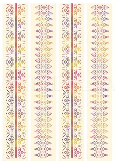 906k Artebella Soft Transfer Koyu Zemin 23x34 cm