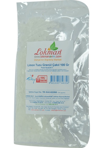 Lokman Avm Limon Tuzu Granül Çakıl 100 G