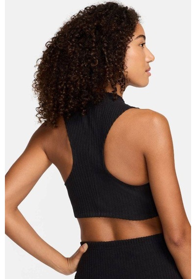 Nike Tight Fit Mock Neck Crop Tank Top Kadın Crop Dar Kesim Yüksek Yaka Fitilli Jarsey Atlet Siyah Siyah Nike Tight Fit Mock Neck Crop Tank Top Kadın Crop Dar Kesim Yüksek Yaka Fitilli Jarsey Atlet Siyah Siyah
