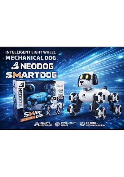 Neodog Robot Köpek Merdiven Çıkabilen Büyük Mavi Karışık