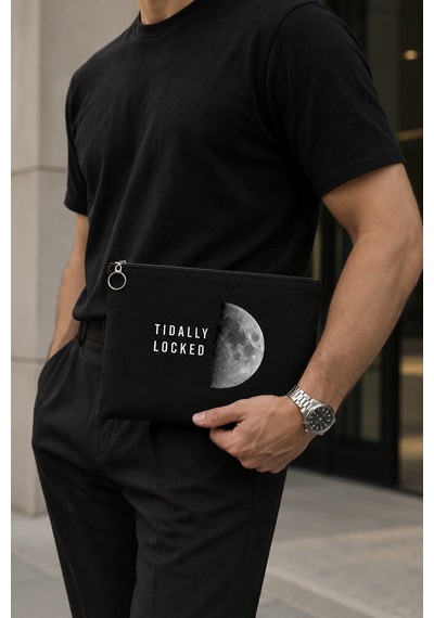 Tidally Locked Baskılı Apple Uyumlu iPad Tablet Portföy Çanta Kılıf