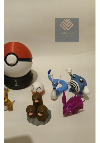 10'lu Pokemon Seti Ve 1 Adet Poke Topu No:3