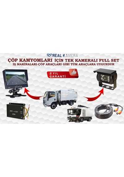 Iş Makinalarına Araç Kamera Seti 1 Kameralı