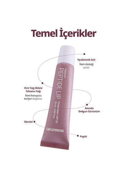 Dermatory Hyaluron Peptide Lip Tinted Balm Spf20