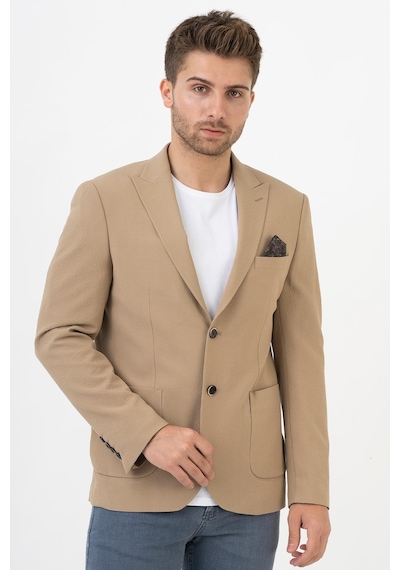 White Stone Puebla C189 Regular Fit 6 Drop Likralı Ceket Bej - 52 Bej