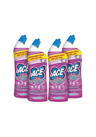 Ace Ultra Yoğun Kıvamlı Çamaşır Suyu Dağ Tazeliği 810 Gram X 4 Ad Diğer