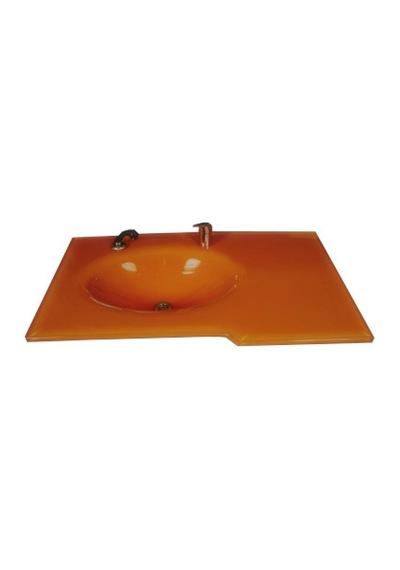 Cam Lavabo Slayt Modeli 90 x 56 CM