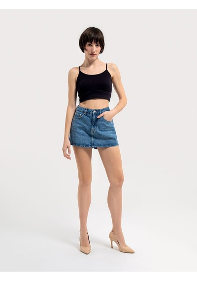 LOFT Regular Fit Kadın Şort Lf2032728 Q1.v1 Denim