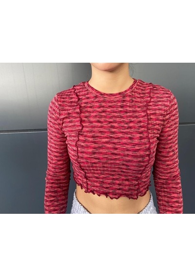 Uzun Kollu Kız Çocuk Crop Model Body 001