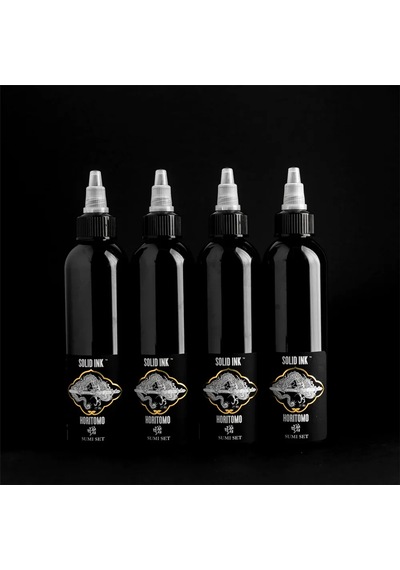 Solid Ink - Horitomo 4 Bottle Sumi Set - 4oz/120ml