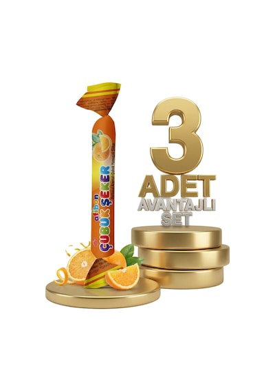 Afia Afibon Portakallı Çubuk Şeker 3x6,7 Gr