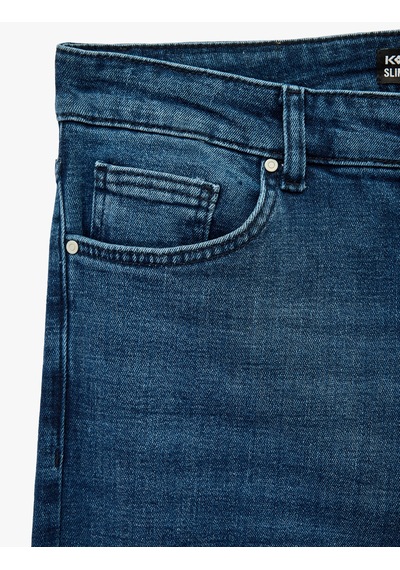 Koton Pamuklu Normal Bel Slim Fit Jean Pantolon - Brad Jean Koyu İndigo 6wam40204nd İndigo Koton Pamuklu Normal Bel Slim Fit Jean Pantolon - Brad Jean Koyu İndigo 6wam40204nd İndigo