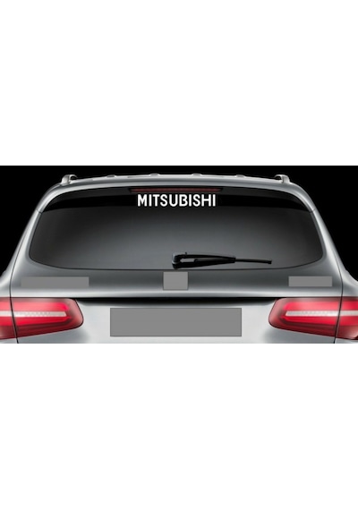 Mitsubishi Araba Arka Cam Sticker Yapıştırma