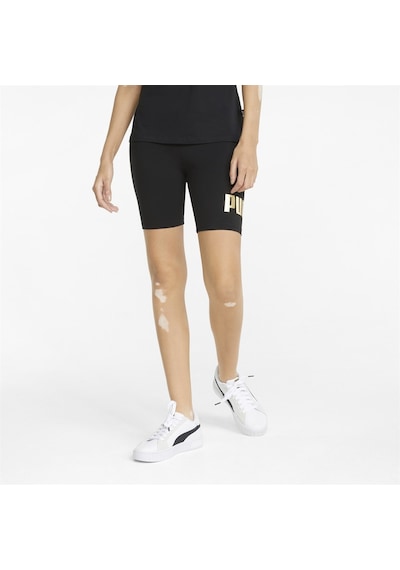 Puma Essential+ Metallic 7 Siyah Kadın Kısa Tayt 586895 01 Siyah