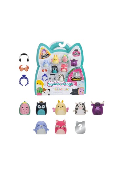 Squishmallows Squish-a-longs 8 Figür + Yüzük Set Seri 2 Al0084