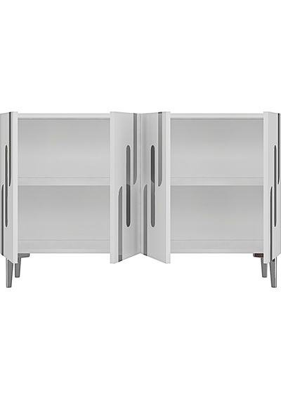 Ka1229bs Ece Konsol Ve Tv Sehpası Beyaz-silver 120cm Ka1229bs Ece Konsol Ve Tv Sehpası Beyaz-silver 120cm
