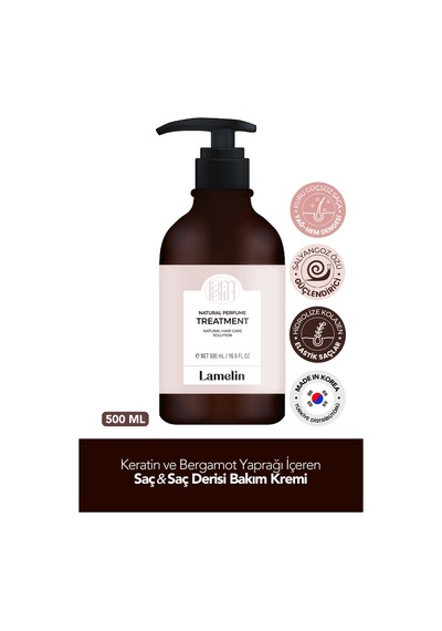 Keratin Ve Kolajen Içeren Saç Bakım Kremi Natural Perfume Treament 500 Ml