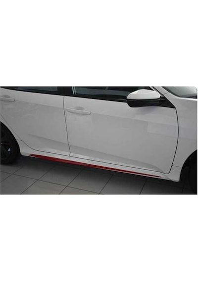 Honda Civic Fc5 2016-2021 Marşpiyel Çıtası Kırmızı