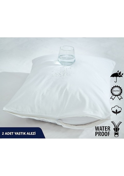 Komfort Home 50x70 Cm Pamuklu Sıvı Geçirmez Yastık Koruyucu Alez 2 Adet