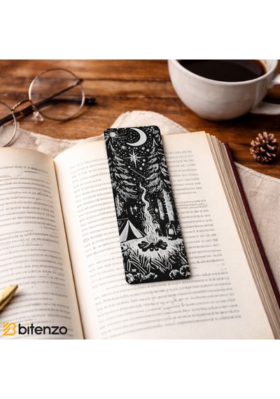 Gece Kampı Temalı Kitap Ayracı