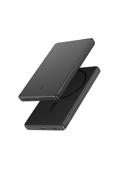 Wiwu Wi-p072 Pd 20w M-safe Şarj Özellikli Ultra İnce Aramid Fiber Powerbank 15w 5000mah Siyah Siyah