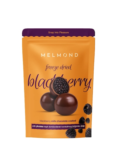 Sütlü Çikolatalı Freeze Dried Böğürtlen Draje