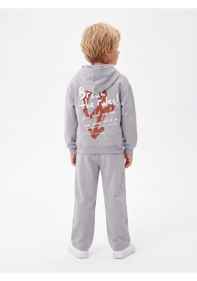 Toontoy Kids Toontoy Erkek Çocuk Kapüşonlu Break The Rules Baskılı Eşofman Takım Gri Toontoy Kids Toontoy Erkek Çocuk Kapüşonlu Break The Rules Baskılı Eşofman Takım Gri