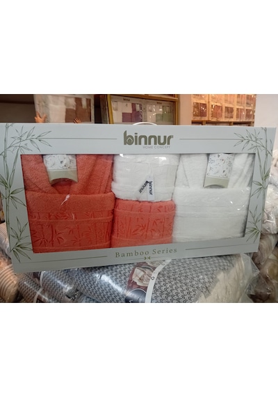 Yünteks Binnur Bamboo 8 Parça Aile Bornoz Takımı / %100 Pamuk / Aile Seti / Çeyizlik / Günlük / Modern / 1.kalite Turuncu Yünteks Binnur Bamboo 8 Parça Aile Bornoz Takımı / %100 Pamuk / Aile Seti / Çeyizlik / Günlük / Modern / 1.kalite Turuncu