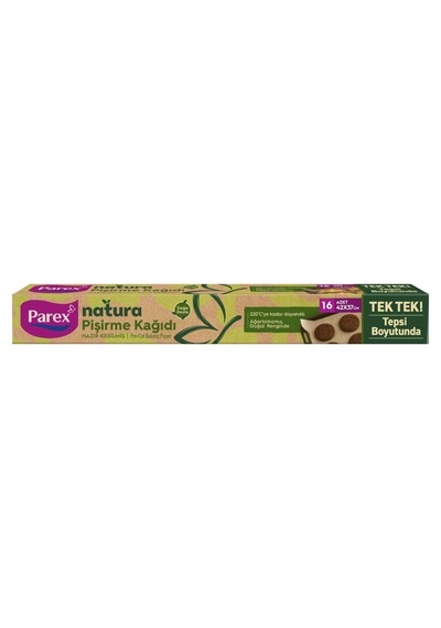 5 Adet Parex Natura Ağartılmamış Pişirme Kağıdı Kesilmiş 16'lı
