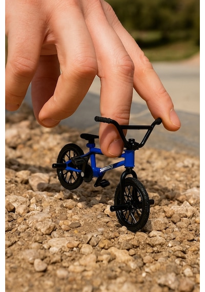 Tech Deck Bmx Bisikleti Sunday Mavi Gerçek Metal Çerçeve Parmak Bisiklet Oyuncak Model 12