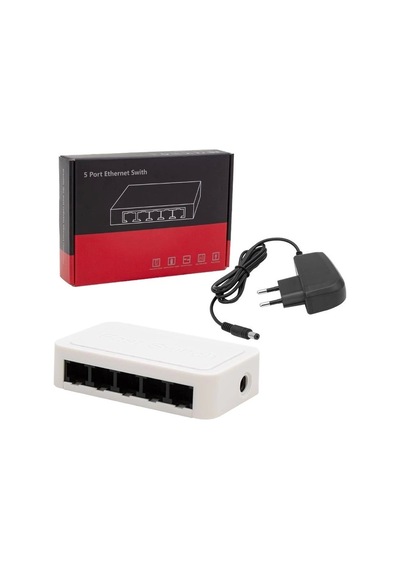 POWERMASTER PM-17647 5 PORT 10/100 MBPS ETHERNET SWITCH
