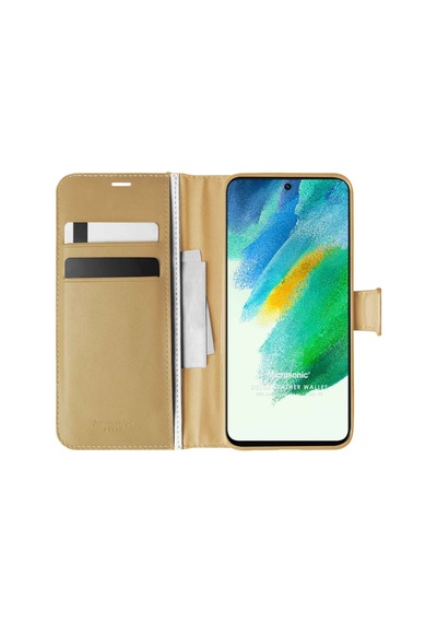 Microsonic Samsung Galaxy Uyumlu S21 Fe Kılıf Delux Leather Wallet