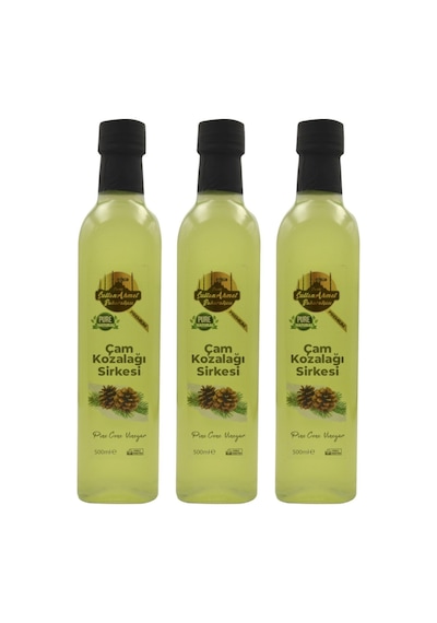 Çam Kozalağı Sirkesi 3x500ml Katkı Maddesi Içermeyen 100% Doğal Fermente