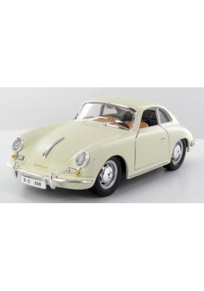 Bburago 1961 Porsche 356b Coupe Krem 1 24 Model Araba