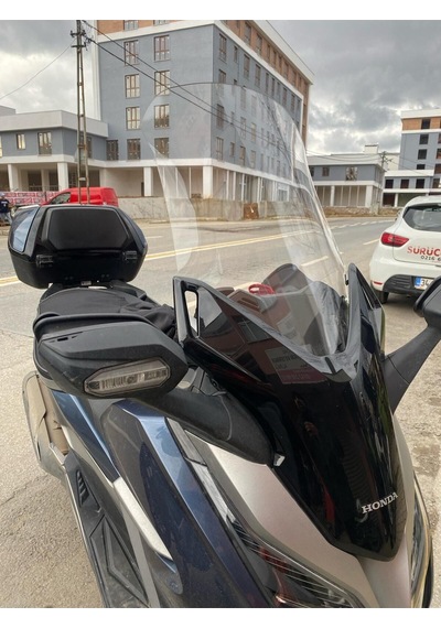 Motocam Honda Forza 250 Ön Cam 2018-2020 Model 58cm Şeffaf Renkli 4mm