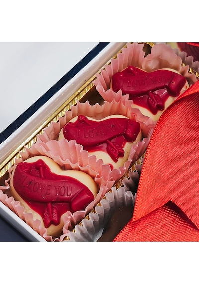 Nin Chocolate Sevgililer Günü Çiçekli Aşk Temalı Spesiyal Çikolata Kutusu