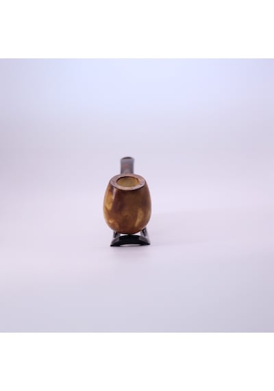 Klasik Düz Model El Yapımı Lületaşı Pipo Blok Meerschaum Gövde Akrilik Ağızlık Özel Seri