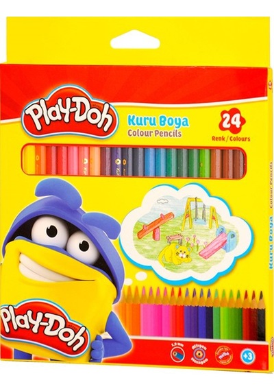 Play-doh Kuru Boya Tam Boy 24 Renk Play-ku003 Çok Renkli