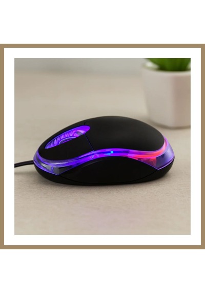 Bezos Kablolu Optik Mouse 1200 Dpı Siyah Usb, 110 Cm 22