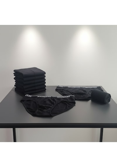 Bonbon Erkek 6'lı Paket Siyah Renk Slip Bb2797
