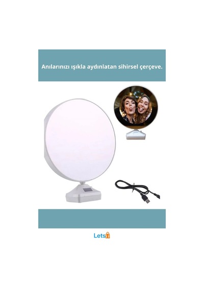 Led Işıklı Sihirli Ayna Çerçeve Fotoğraf Ve Ayna Funky Tasarım