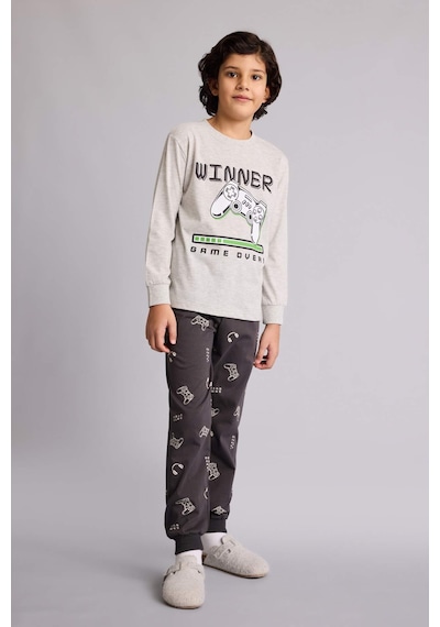 Defacto Regular Fıt 2li Pijama Takımı Erkek Çocuk G9974a826spgr400 Gri-gr400 Defacto Regular Fıt 2li Pijama Takımı Erkek Çocuk G9974a826spgr400 Gri-gr400