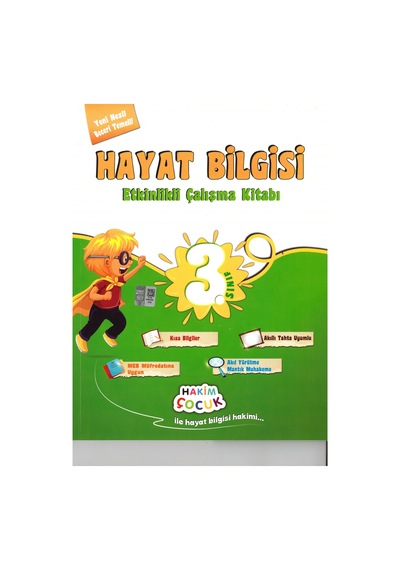 Hakim 3.sınıf Hayat Bilgisi Etkinlikli Çalışma Kitabı