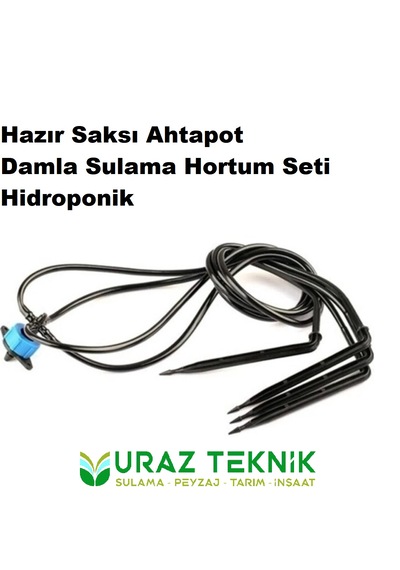 Hazır Ahtapot Saksı Damla Sulama Hortum Seti -hidroponik 20 Takım