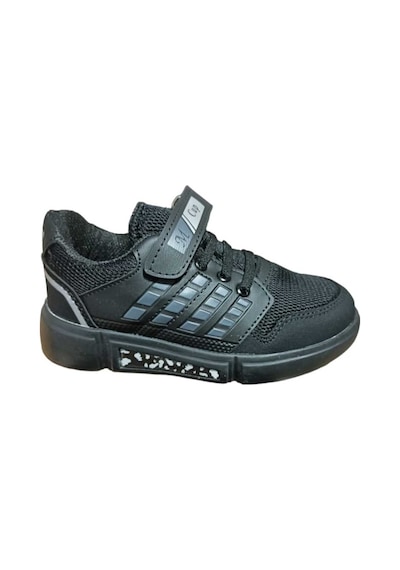 Mini Cup Siyah Unisex Kids Sneaker Esnek Rahat Kalıp Çocuk Spor Ayakkabı Tam Kalıp Günlük Ayakkabı Siyah