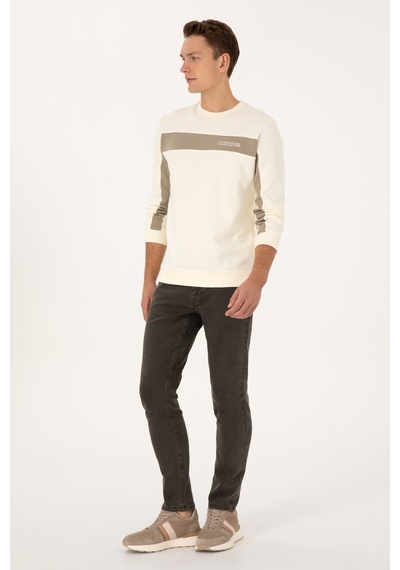 U.s. Polo Assn. Erkek Sweatshirt 50316354-vr256 İnci